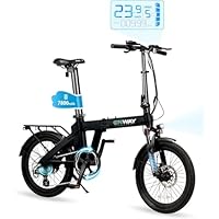 Amazon | ERWAY 電動自転車 アシスト折りたたみ 20インチ 電動アシス